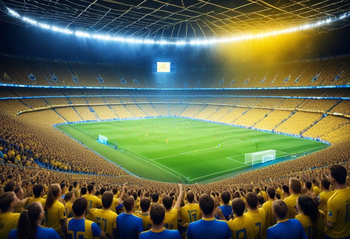 Damlandskamp fotboll illustration